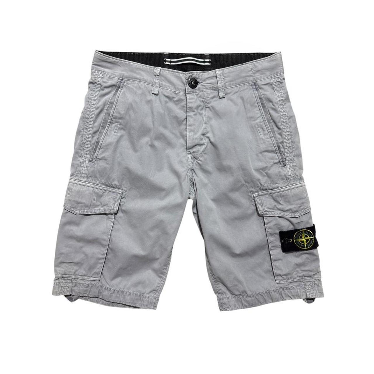 Stone Island Canvas Cargo Shorts