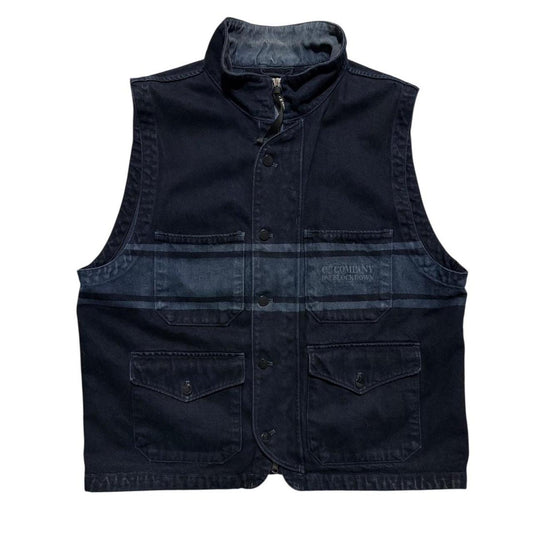 CP Company One Block Down Denim Vest