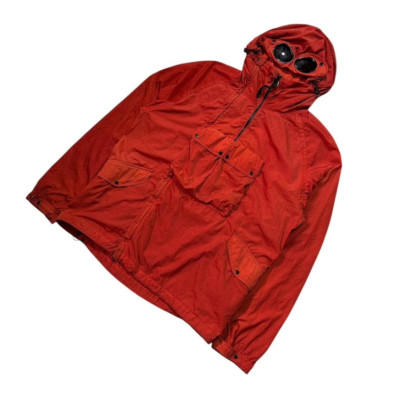 CP Company Red Nylon Chrome Goggle Jacket