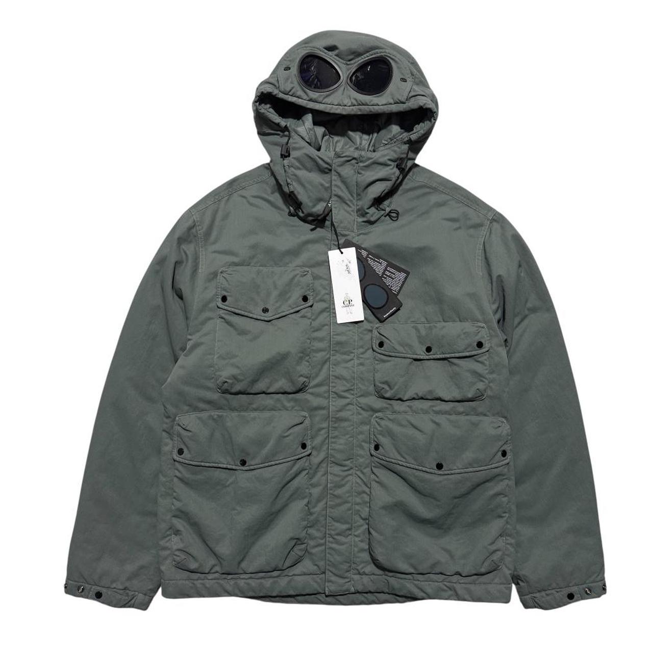 CP Company T-Flatt Goggle Jacket | Large, Olive Green