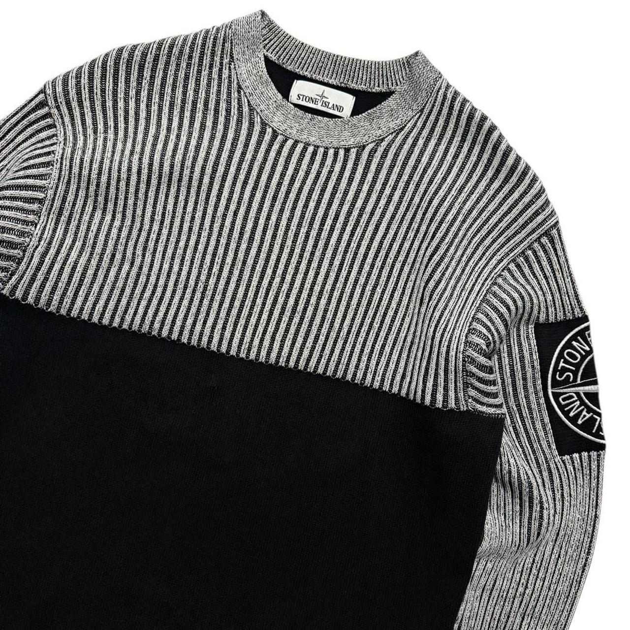 Stone Island Wool Ribbed Pullover Crewneck