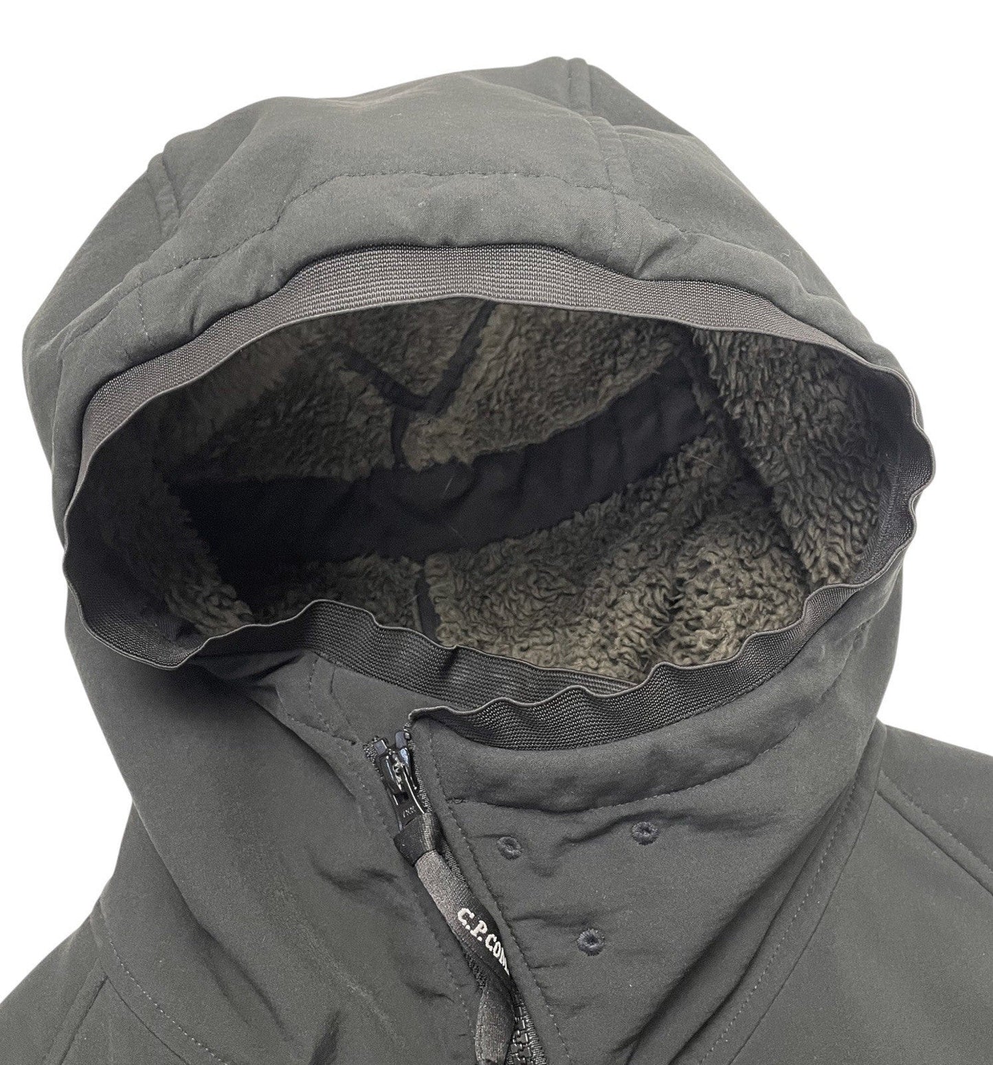 CP Company Soft Shell Fleece Lined Jacket, Size XL | O/S, Black
