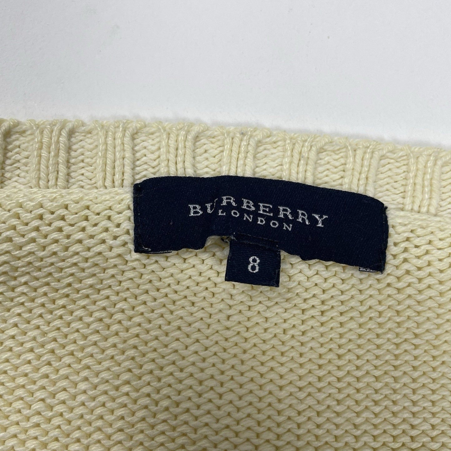 Vintage Burberry Cable Knit Jumper, Size XXL | O/S, Yellow