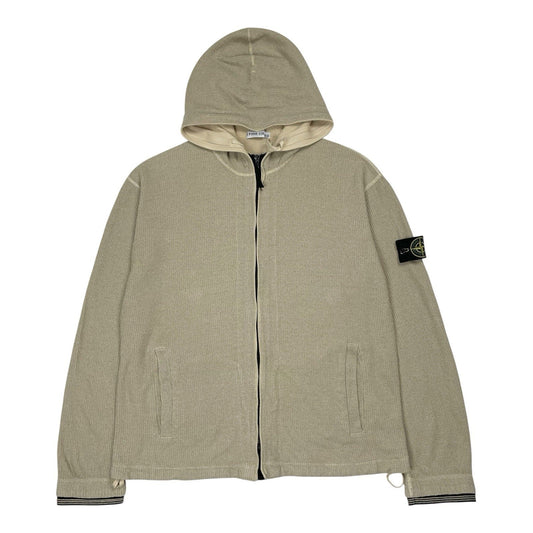 Vintage Stone Island Knit Hoodie, Size Large | O/S, Beige