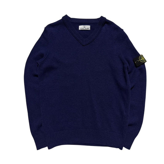 Stone Island Wool V-Neck Pullover