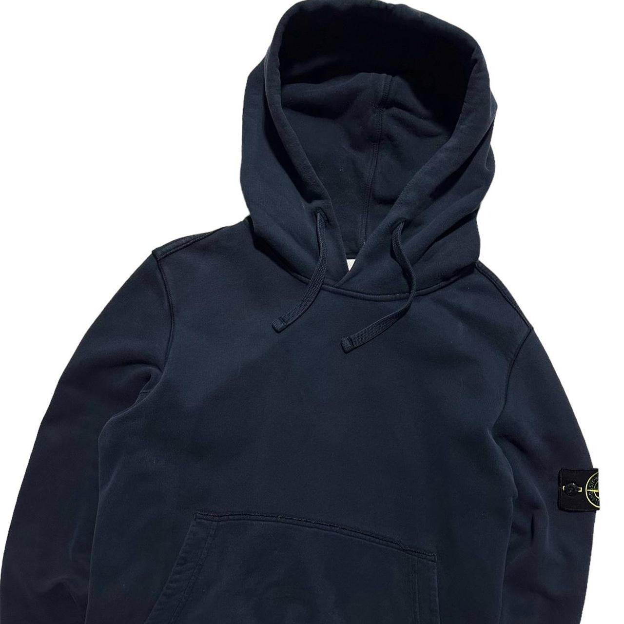 Stone Island Blue Pullover Hoodie