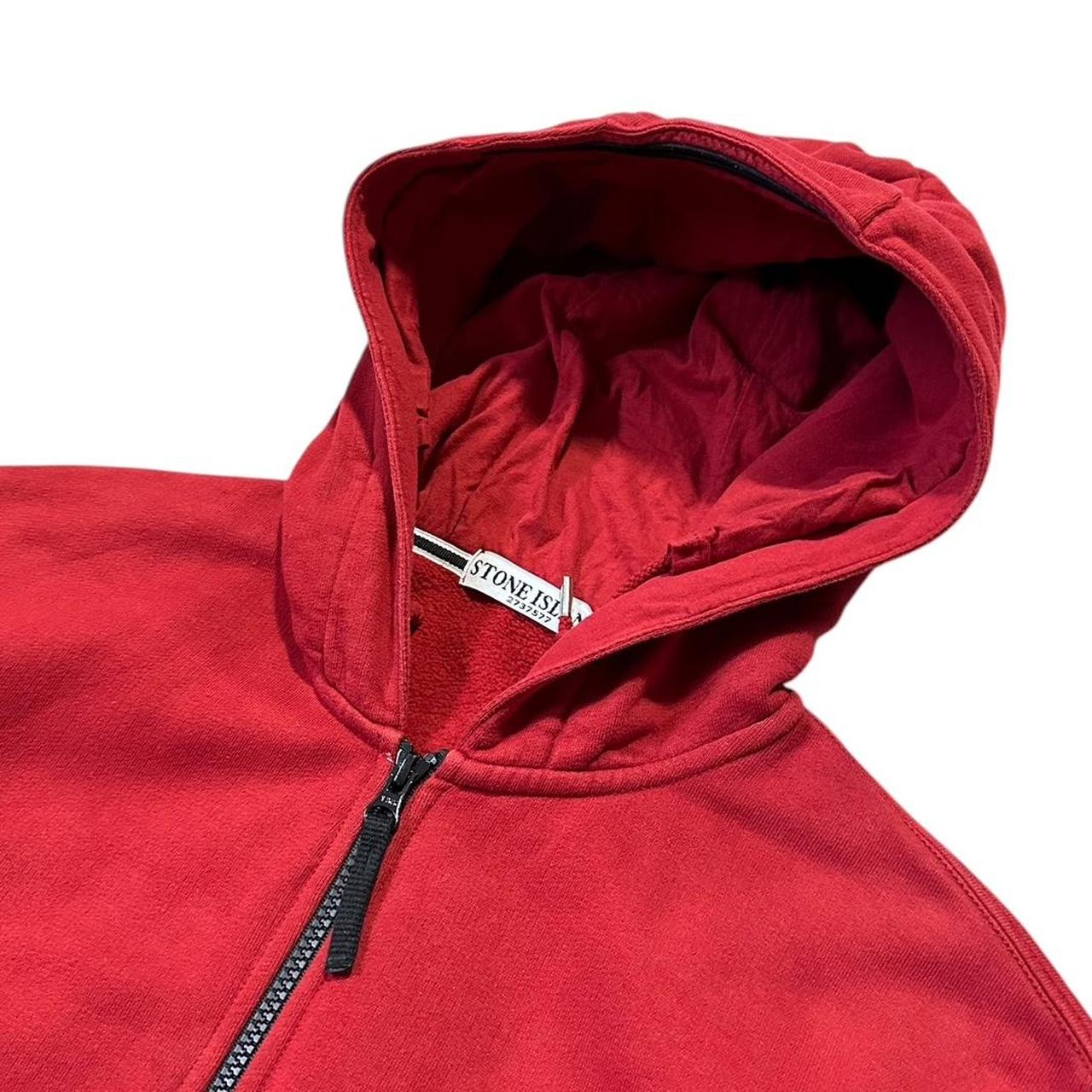 Stone Island 2011 Red Zip Up Hoodie