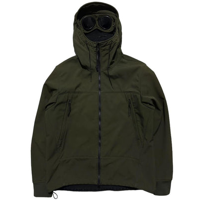 CP Company Khaki Soft Shell Goggle Jacket