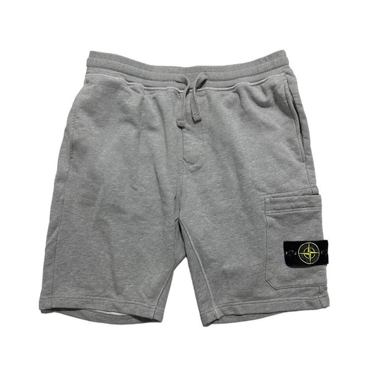 Stone Island Grey Cotton Shorts