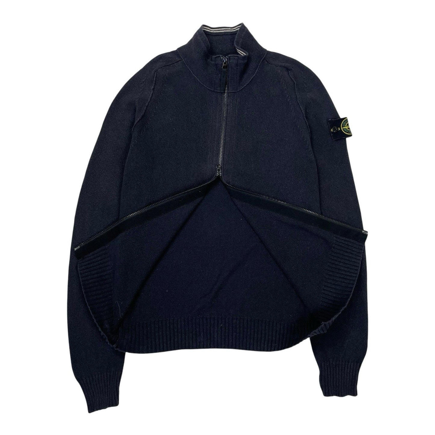 Stone Island Knit Cardigan, Size Medium | O/S, Blue