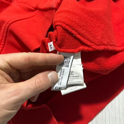 CP Company Red Full Zip Goggle Hoodie