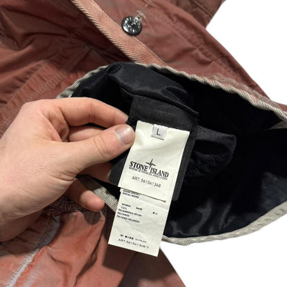 Stone Island Liquid Reflective Jacket | Large, Rust