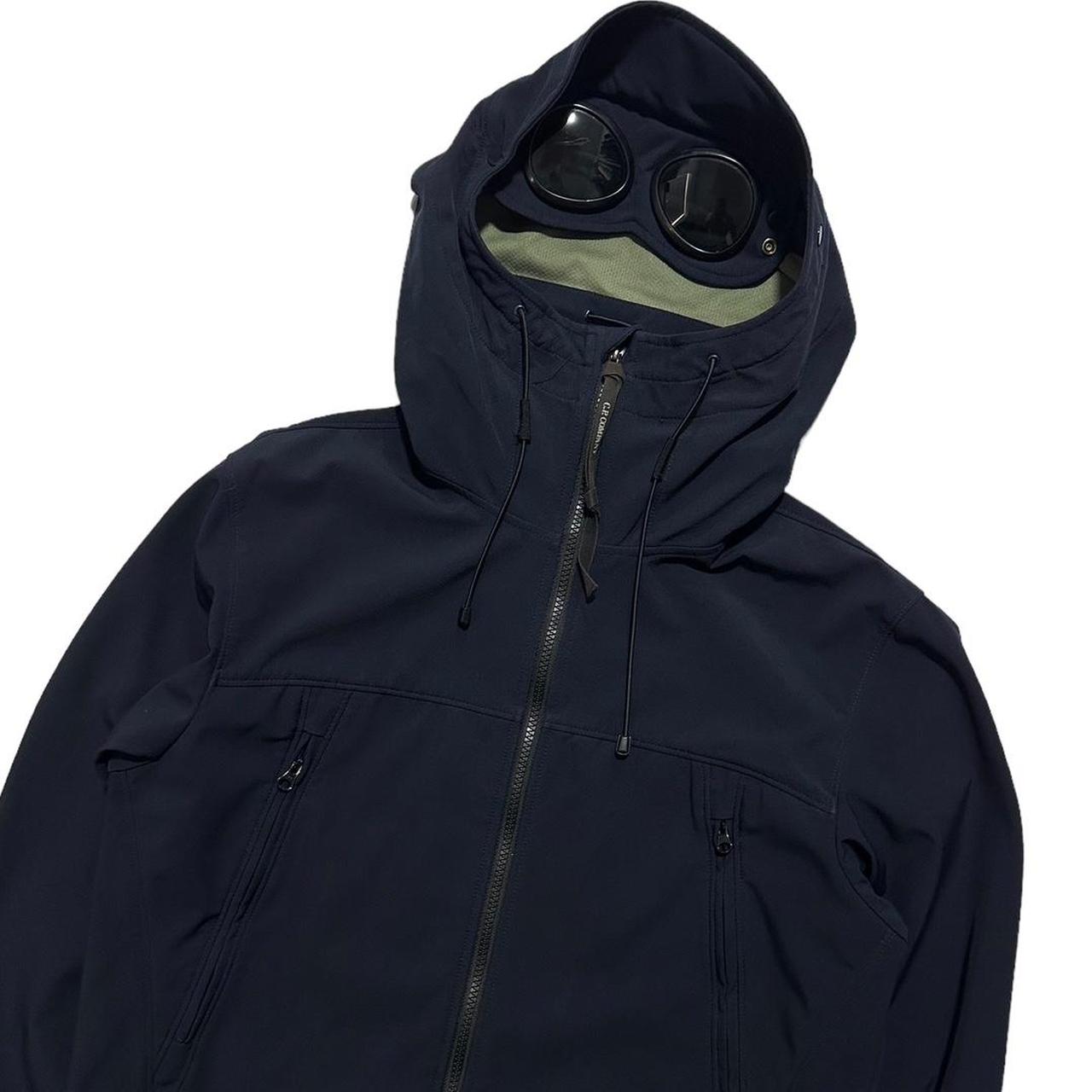 CP Company Navy Soft Shell Goggle Jacket