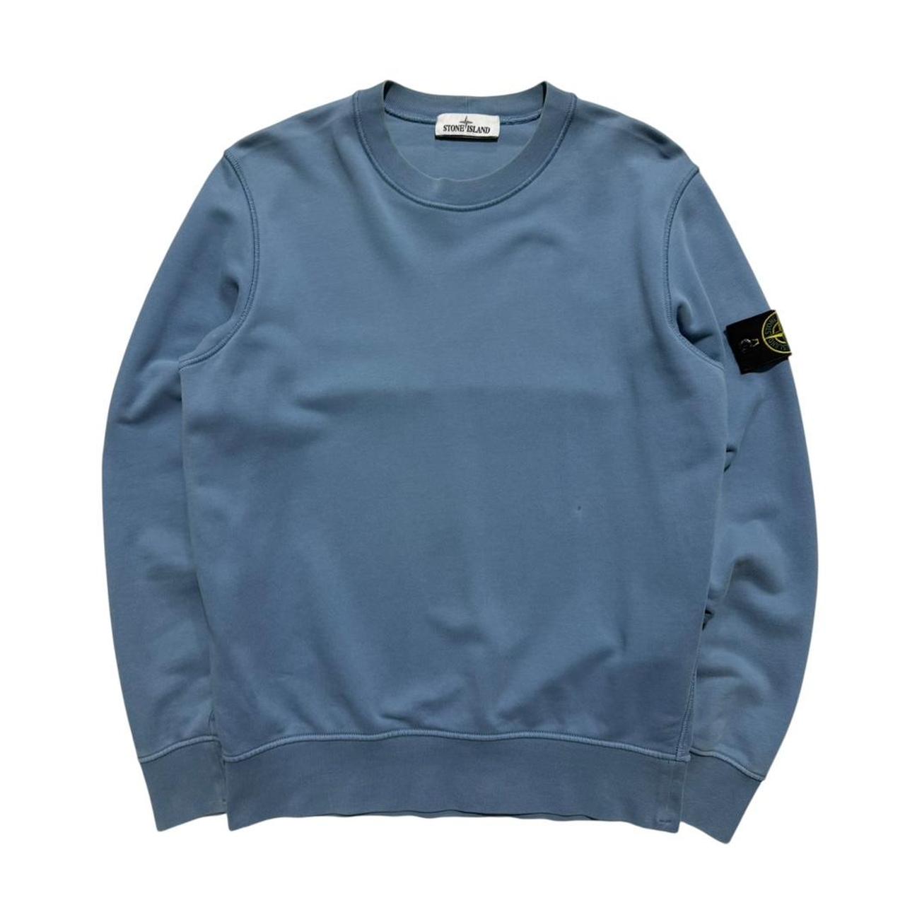 Stone Island Blue Pullover Crewneck
