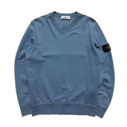 Stone Island Blue Pullover Crewneck