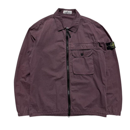 Stone Island Canvas Overshirt | Large, Navy