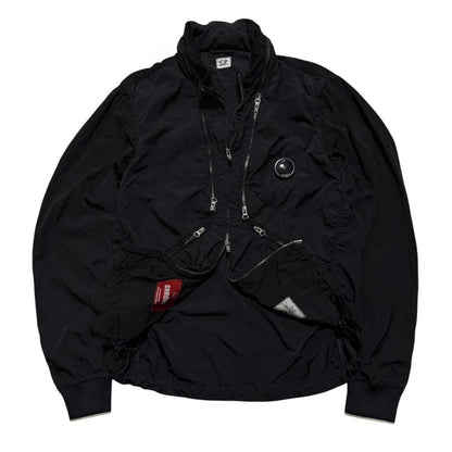 CP Company S/S 2015 Chrome Multi Zip Jacket | XL, Black
