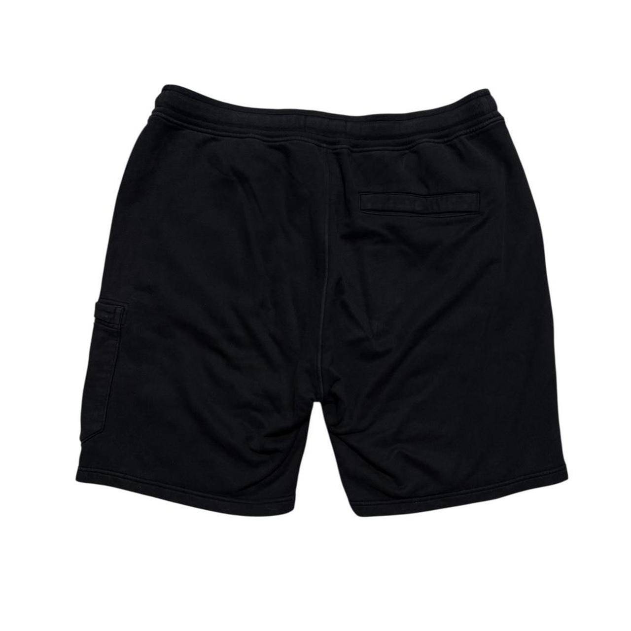 Stone Island Black Cotton Shorts | XXL, Black