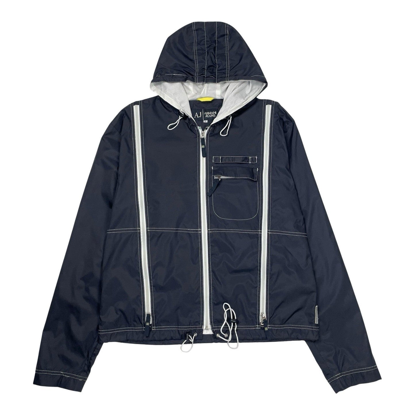 Vintage Armani Jeans Ventilated Jacket, Size XL | O/S, Navy