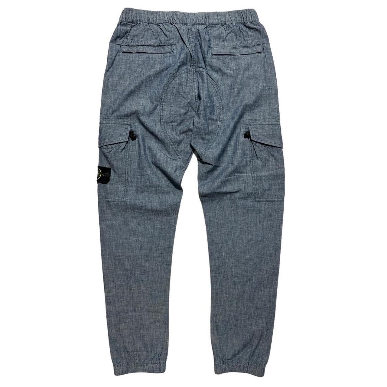 Stone Island Blue Linen Trousers - Known Source