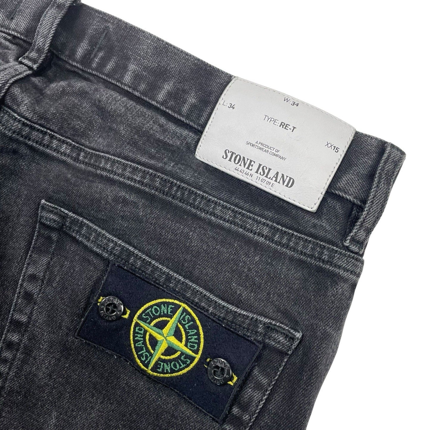 Stone Island RE-T Jeans, W34 L34 | O/S, Grey