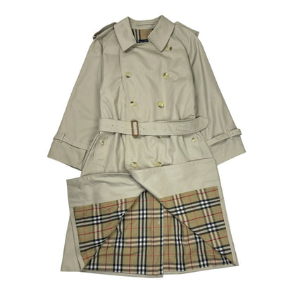 Vintage Burberry Beige Trench Coat, Size 50 | O/S, Beige