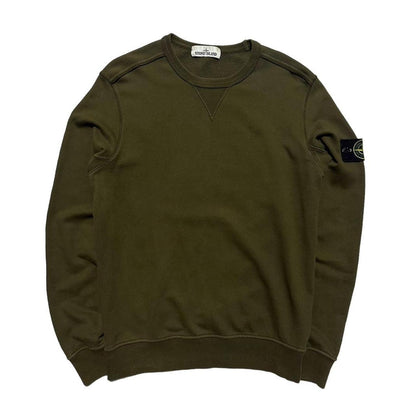 Stone Island Green Pullover Crewneck