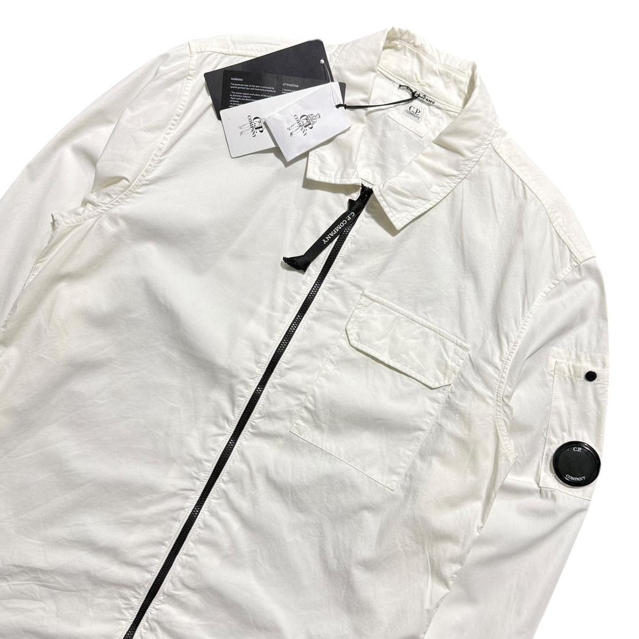 CP Company White Overshirt | Small, White