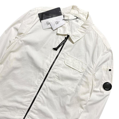 CP Company White Overshirt | Small, White