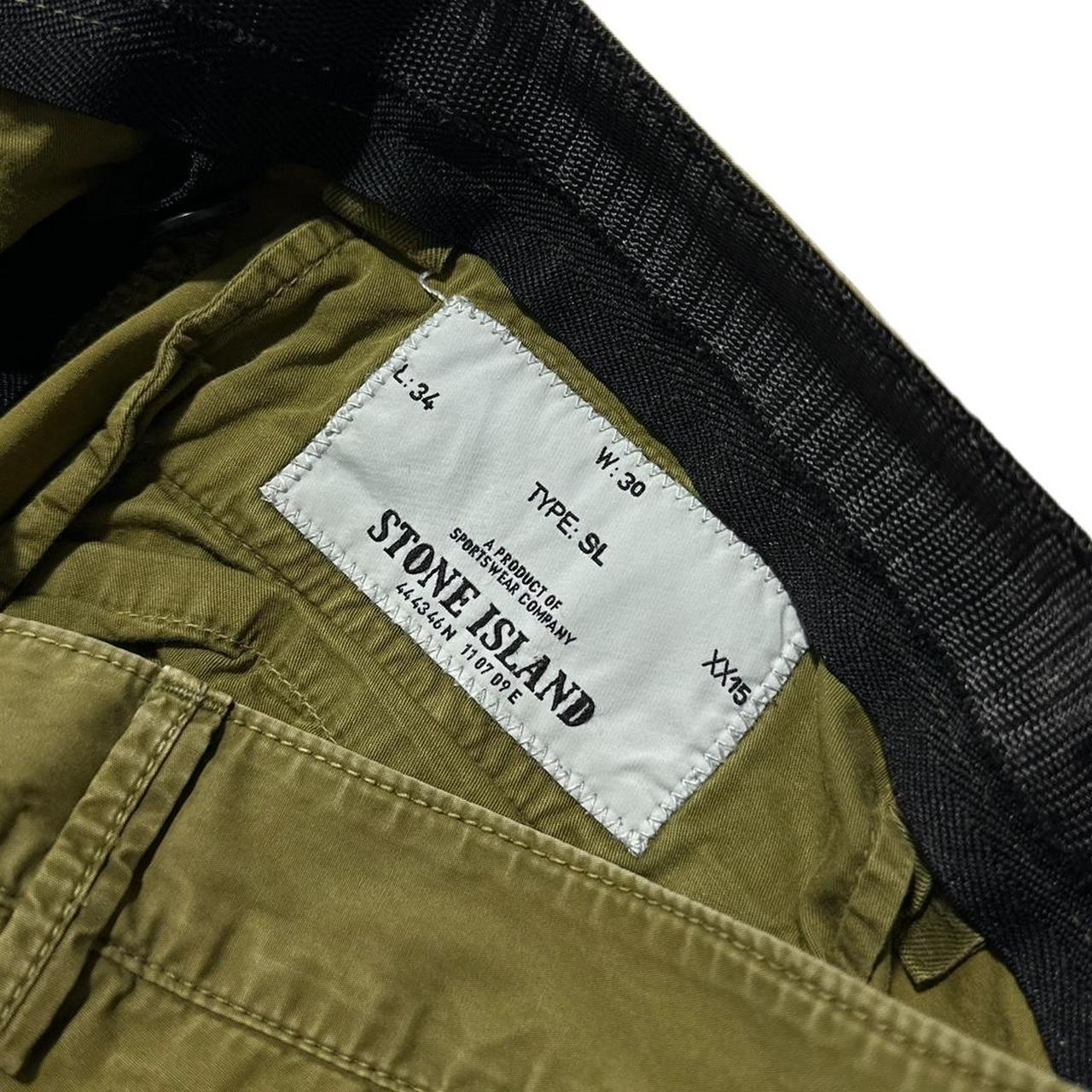 Stone Island Canvas Cargo Shorts