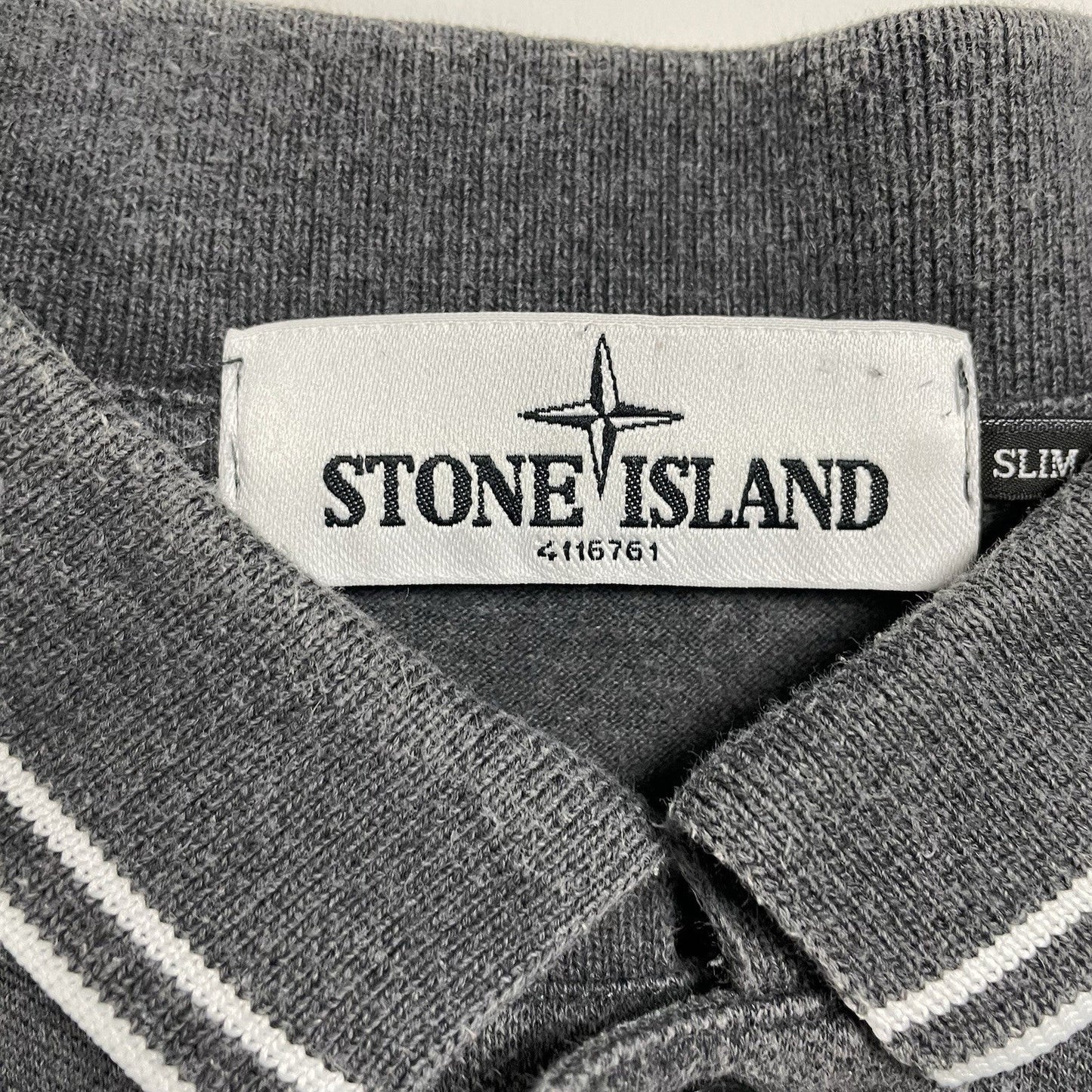 Stone Island Long Sleeve Polo, Size XXL | O/S, Grey