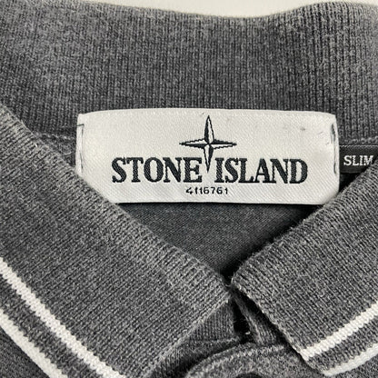 Stone Island Long Sleeve Polo, Size XXL | O/S, Grey