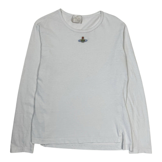 Vintage Vivienne Westwood Orb Long Sleeve, Size Medium | O/S, White