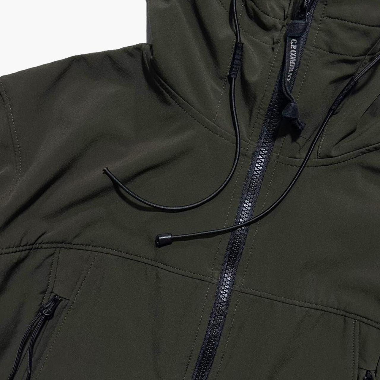 CP Company Dark Green Soft Shell Goggle Jacket