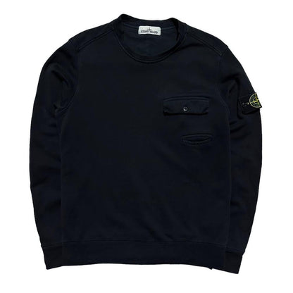 Stone Island Side Pocket Pullover Crewneck