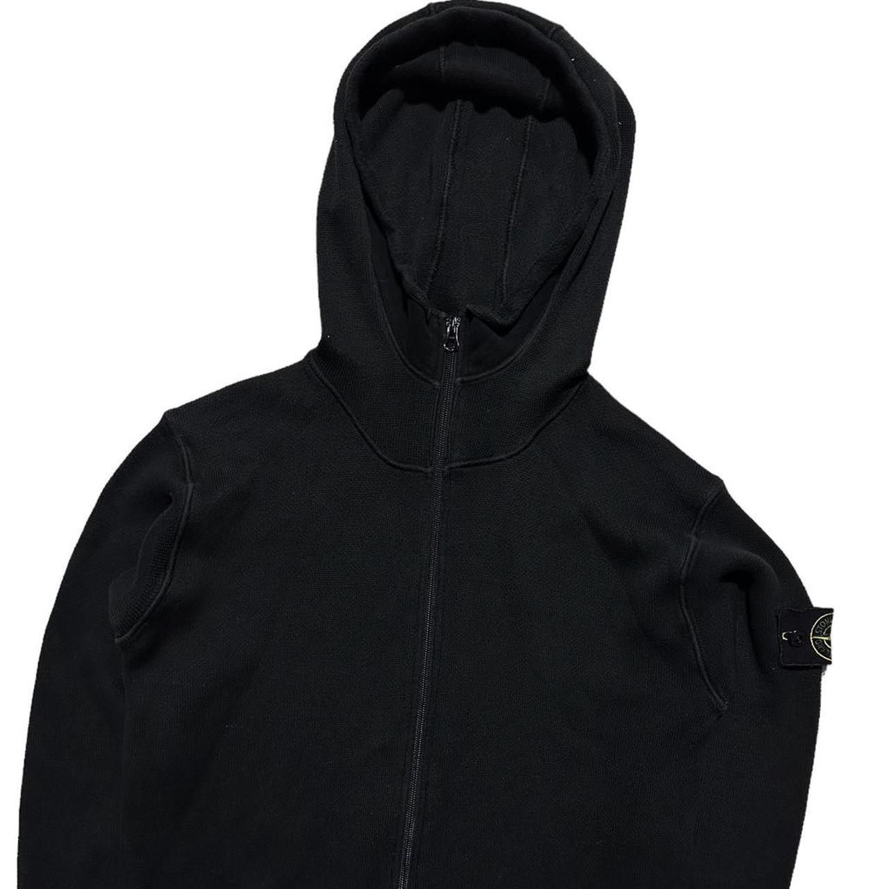 Stone Island Black Full Zip Hoodie - Known Source