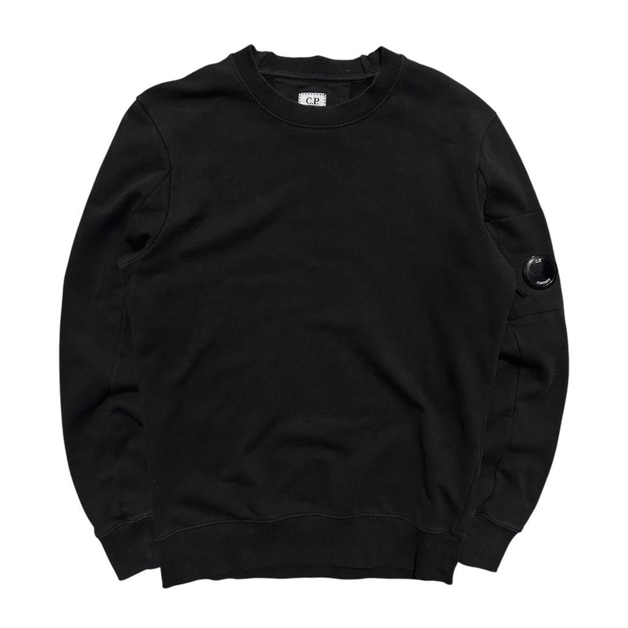 CP Company Black Pullover Crewneck | Small, Black