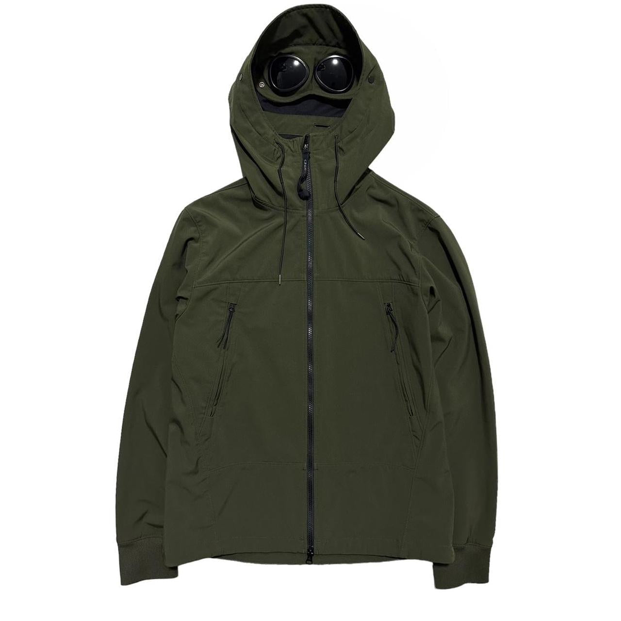 CP Company Green Soft Shell Goggle Jacket