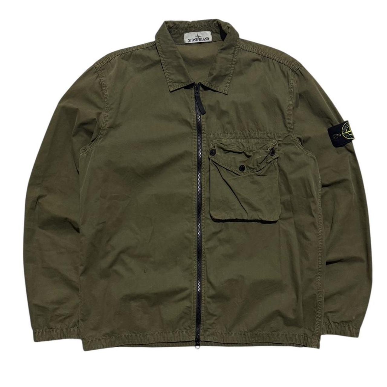 Stone Island Canvas Overshirt | XL, Olive