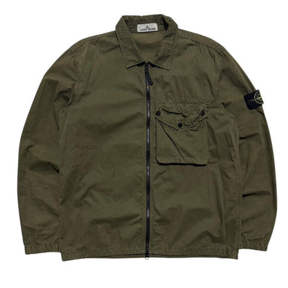 Stone Island Canvas Overshirt | XL, Olive