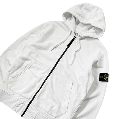 Stone Island White Hoodie