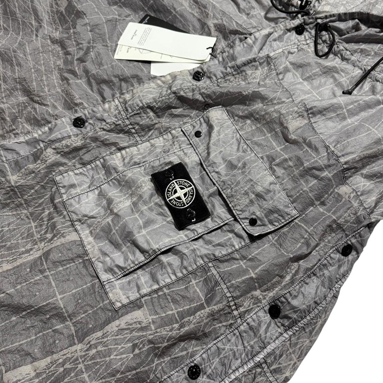 Stone Island Reflective Grid Poncho