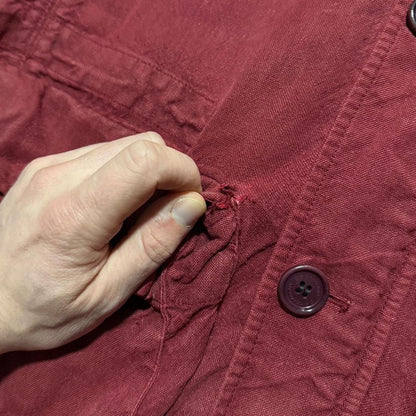 CP Company Lino Google Jacket | Large, Red