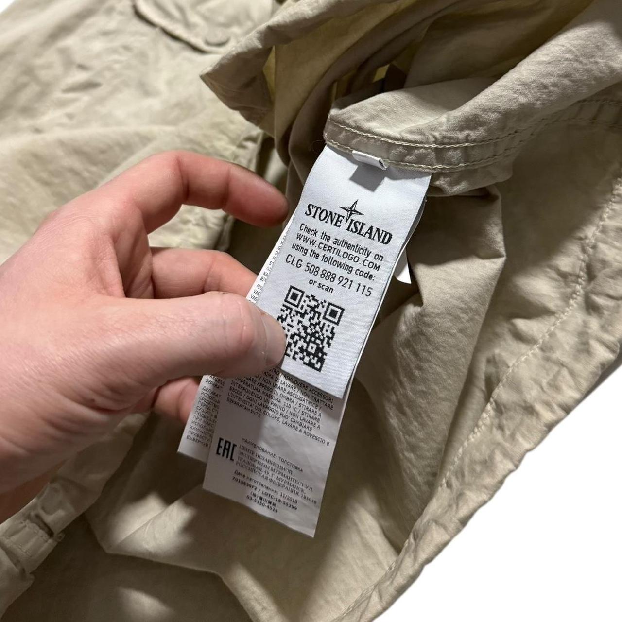 Stone Island Ghost Smock Jacket | Medium, Beige