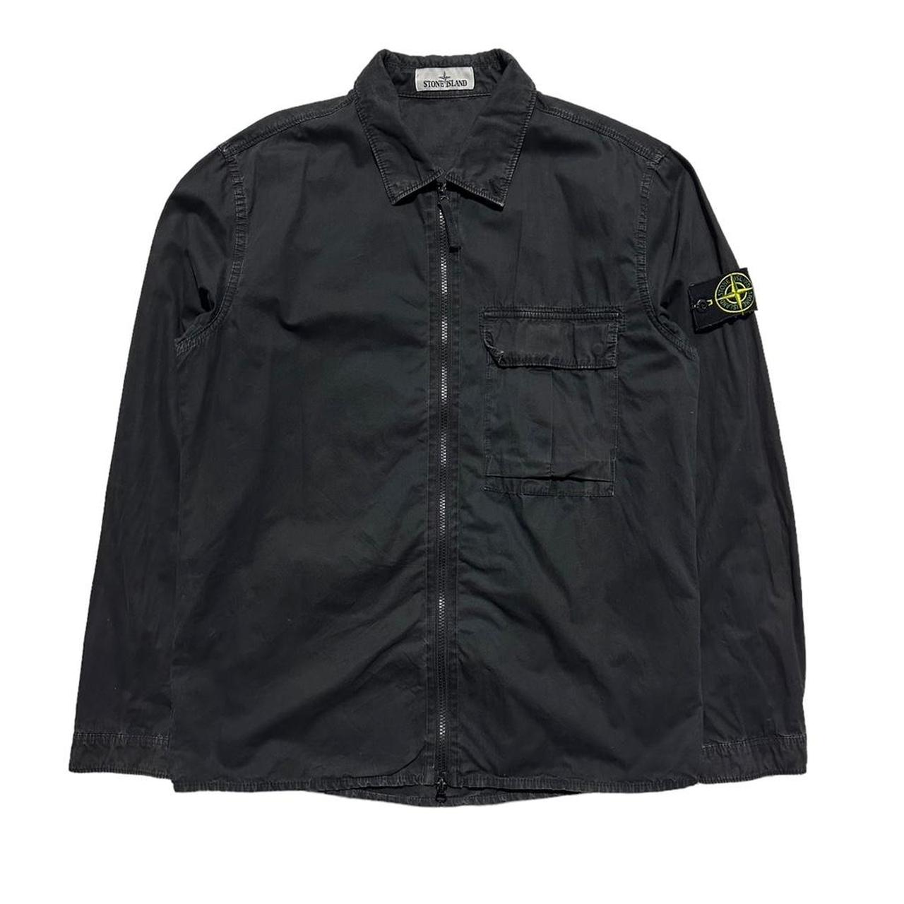 Stone Island Black Side Pocket Overshirt