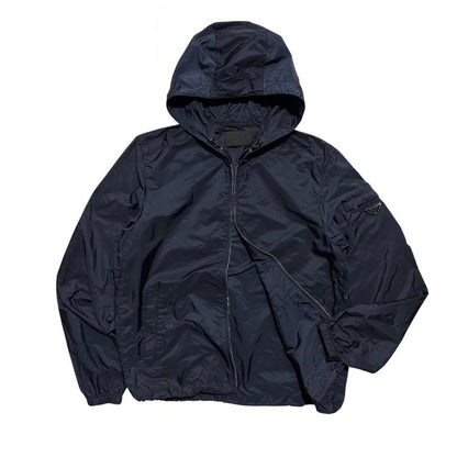 Prada Navy Nylon Jacket | Large, Navy