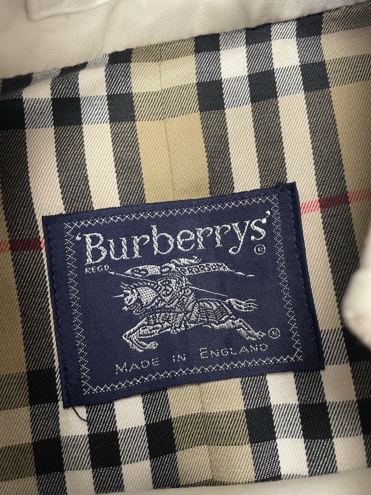 Burberry Nova Check Trench Coat, Size UK 8 Petite | O/S, Beige