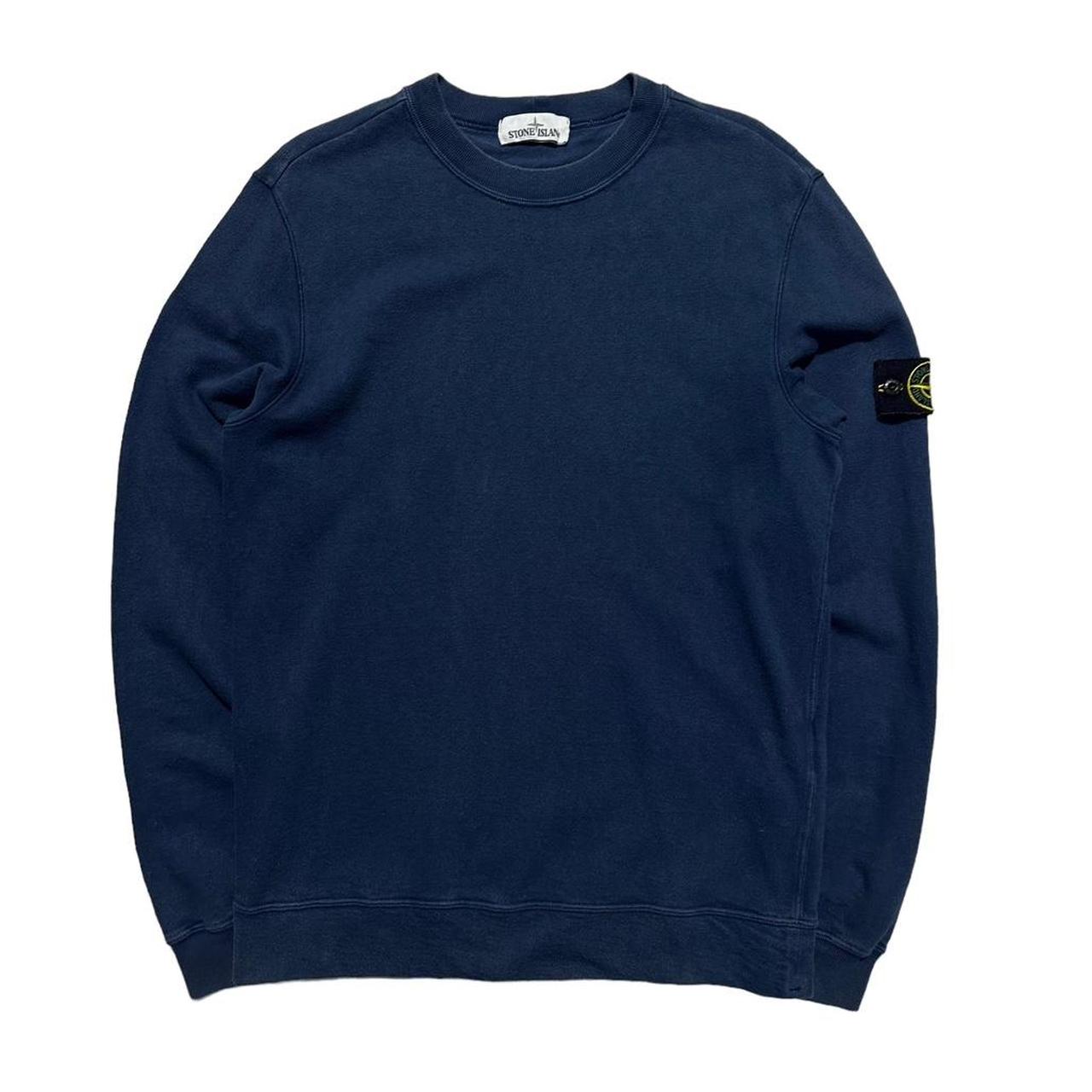 Stone Island Blue Pullover Crewneck