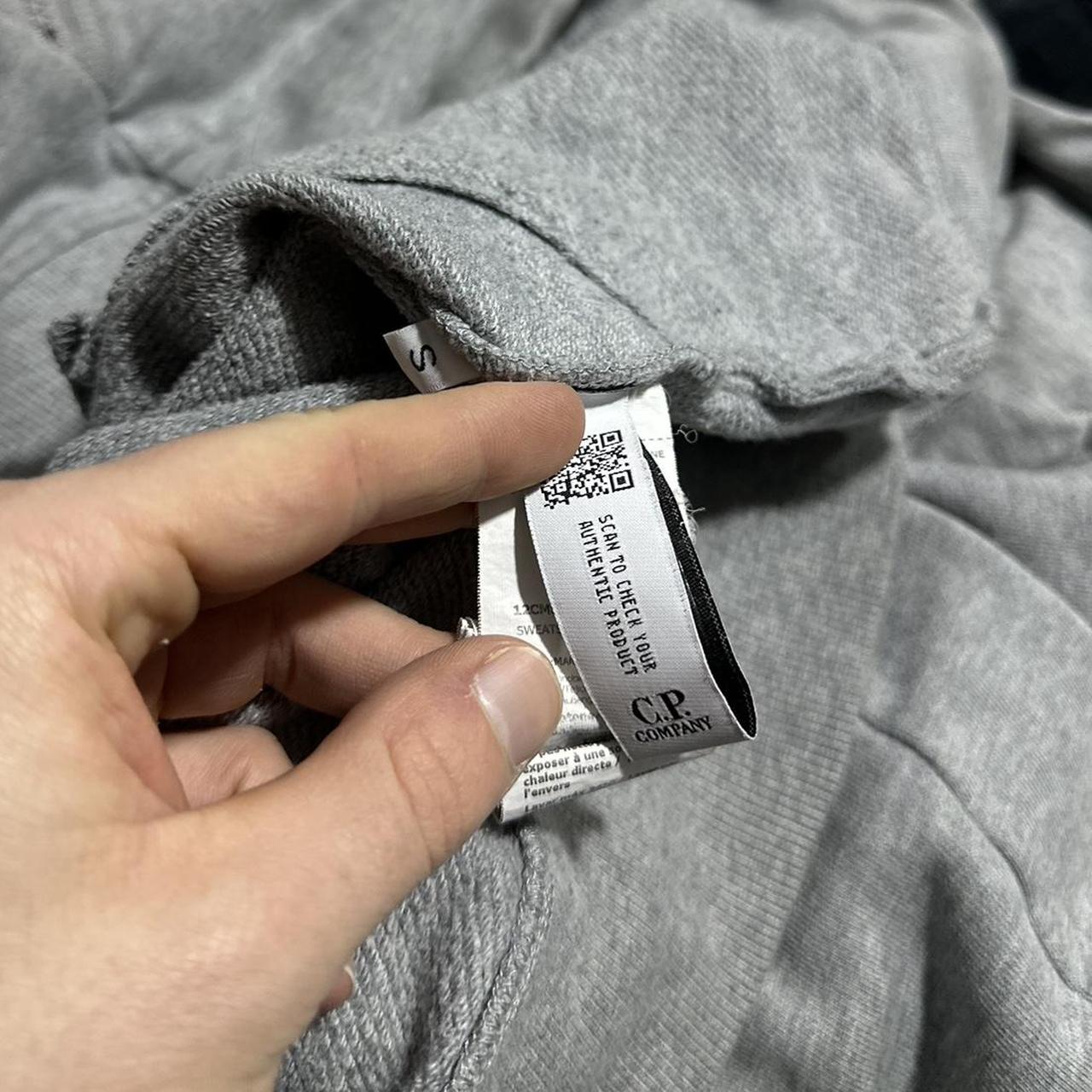 CP Company Grey Goggle Hoodie | Small, Grey