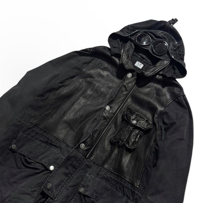 CP Company Half Leather Mille Miglia Goggle Jacket